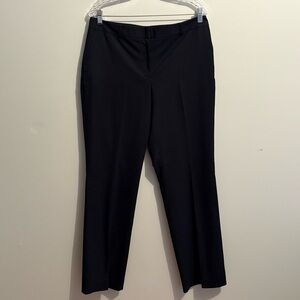 Ann Taylor Women's Dress Pants Curvy Size 10 Navy Straight Leg Business Career